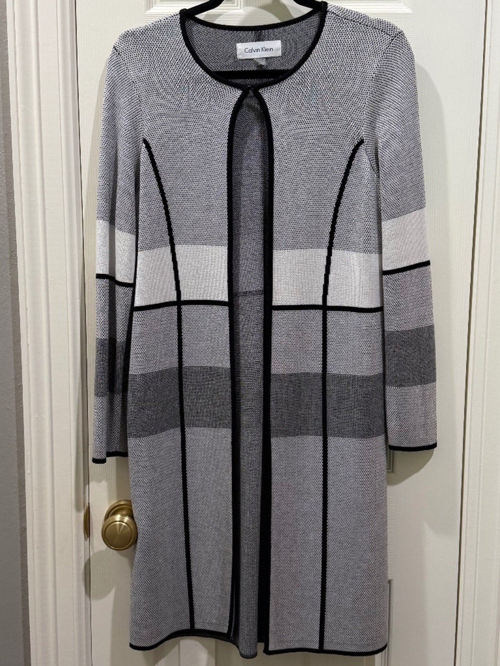 Calvin Klein knit duster cardigan jacket —Size small